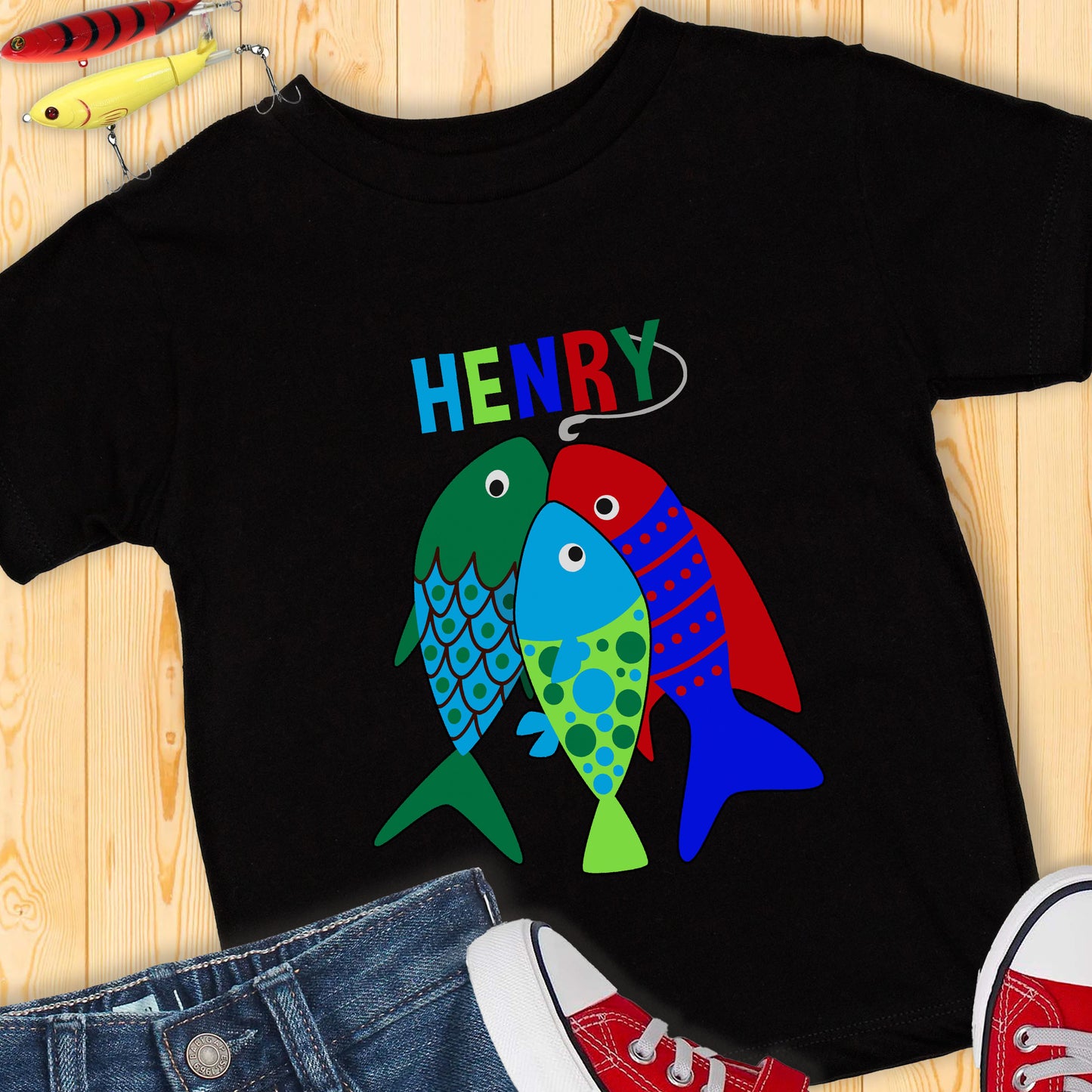 Big Fish Personalized Toddler T-shirt - Amazing Faith Designs