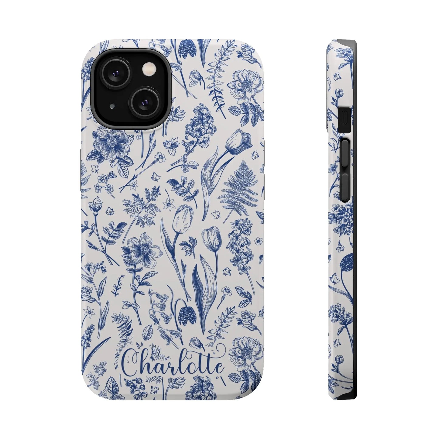 Botanical Flowers Personalized Phone Case | MagSafe Phone Case Printify