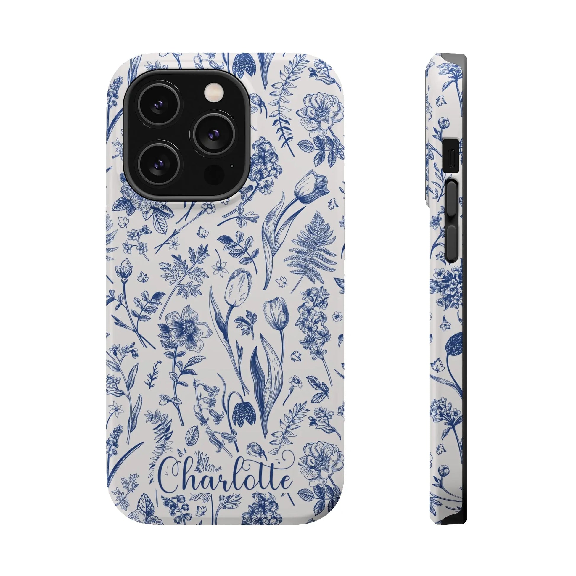 Botanical Flowers Personalized Phone Case | MagSafe Phone Case Printify