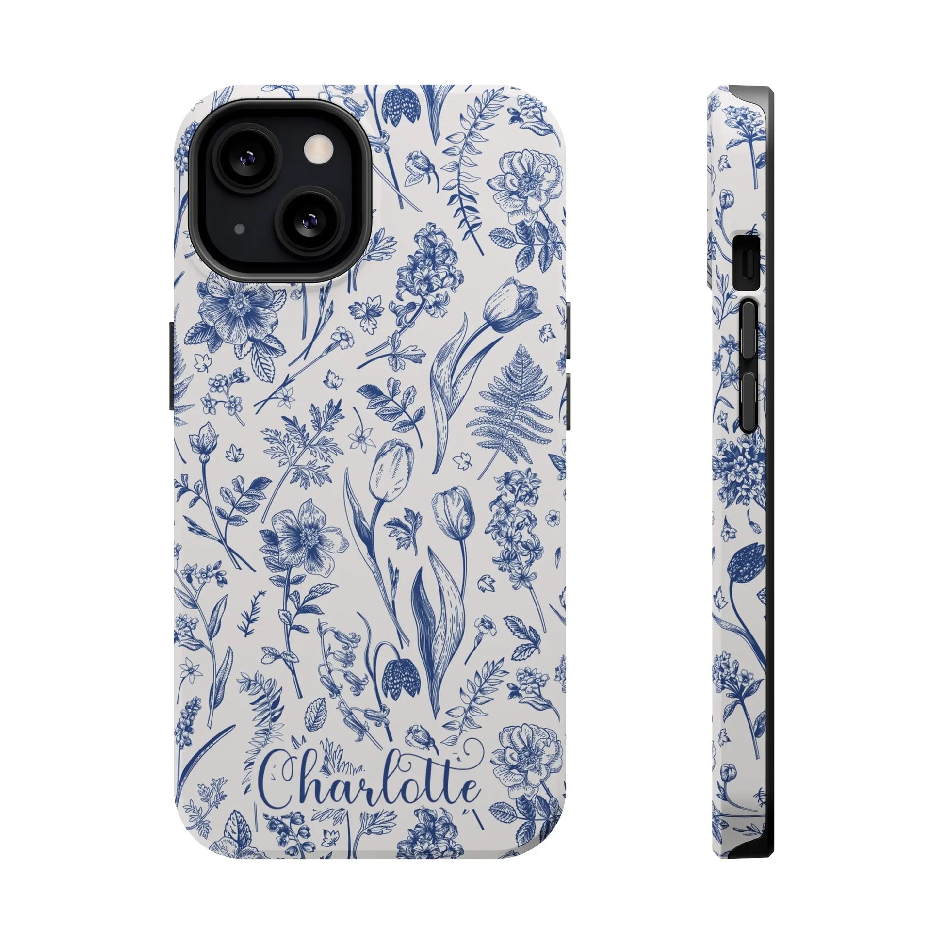 Botanical Flowers Personalized Phone Case | MagSafe Phone Case Printify