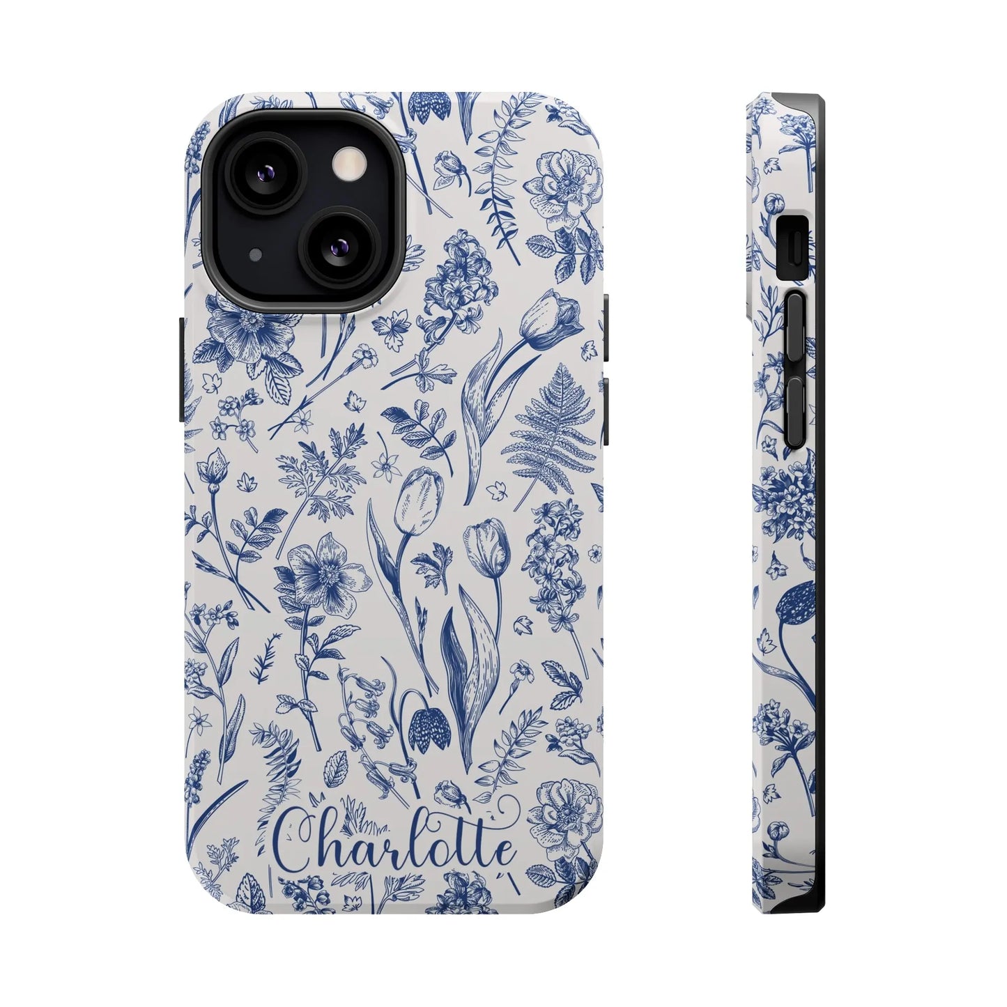 Botanical Flowers Personalized Phone Case | MagSafe Phone Case Printify