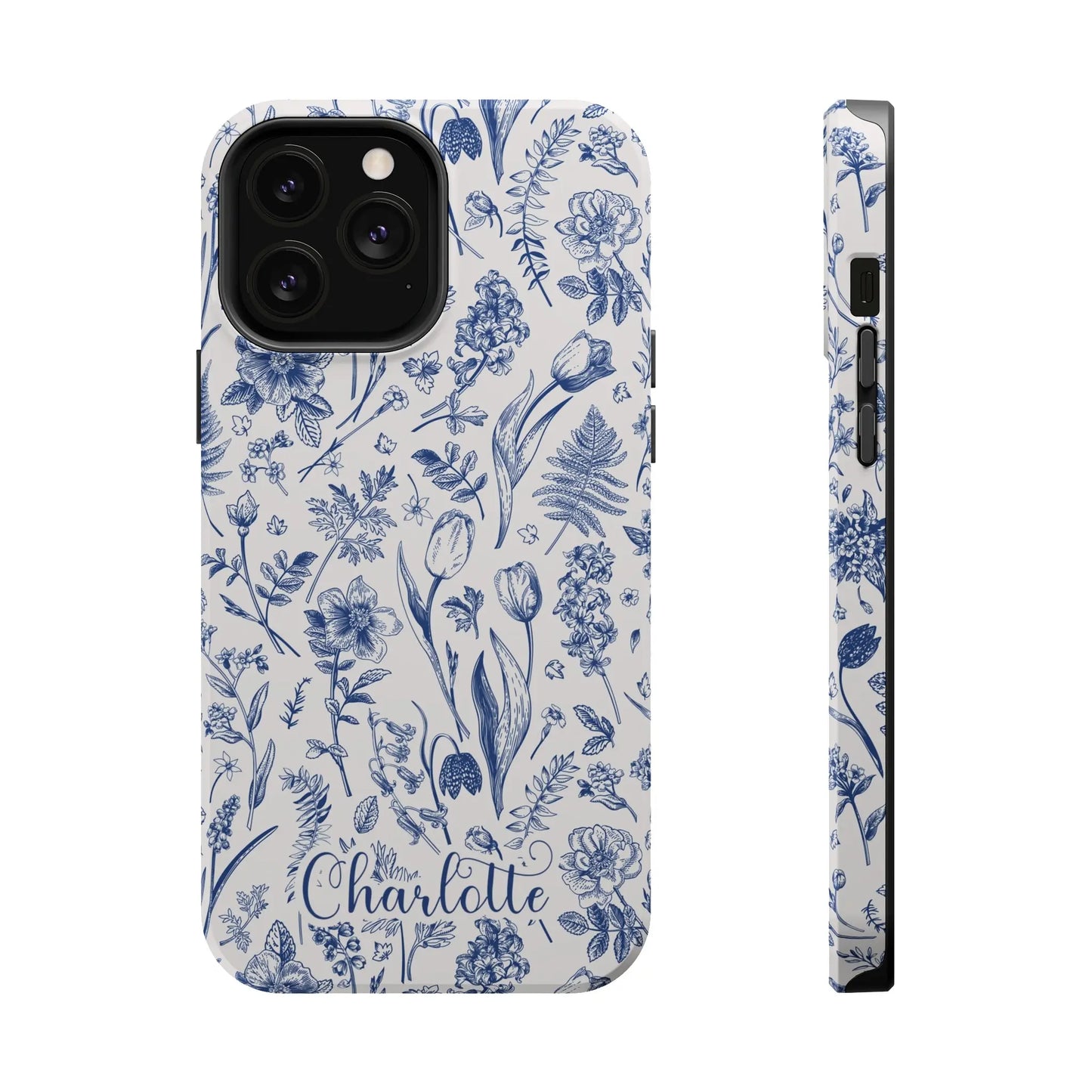 Botanical Flowers Personalized Phone Case | MagSafe Phone Case Printify