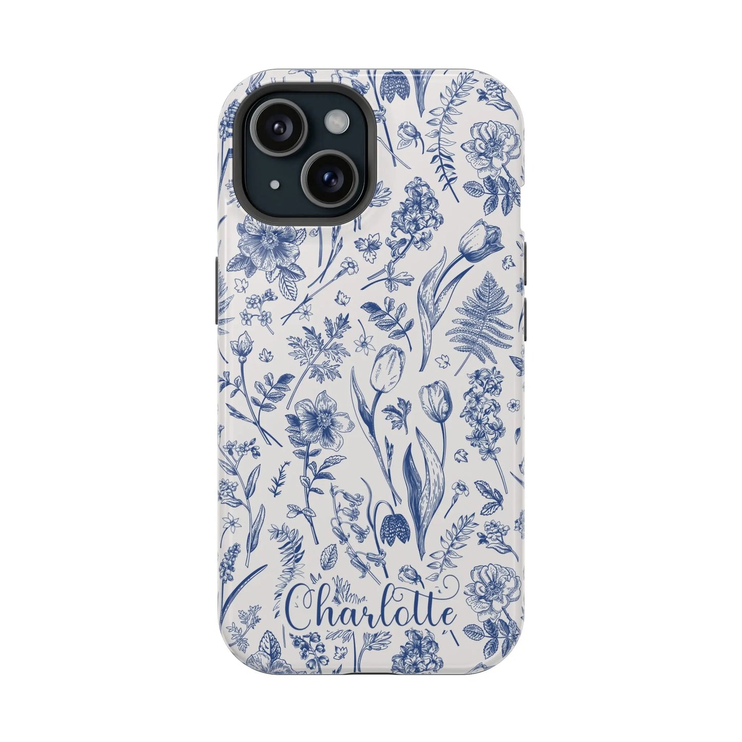 Botanical Flowers Personalized Phone Case | MagSafe Phone Case Printify