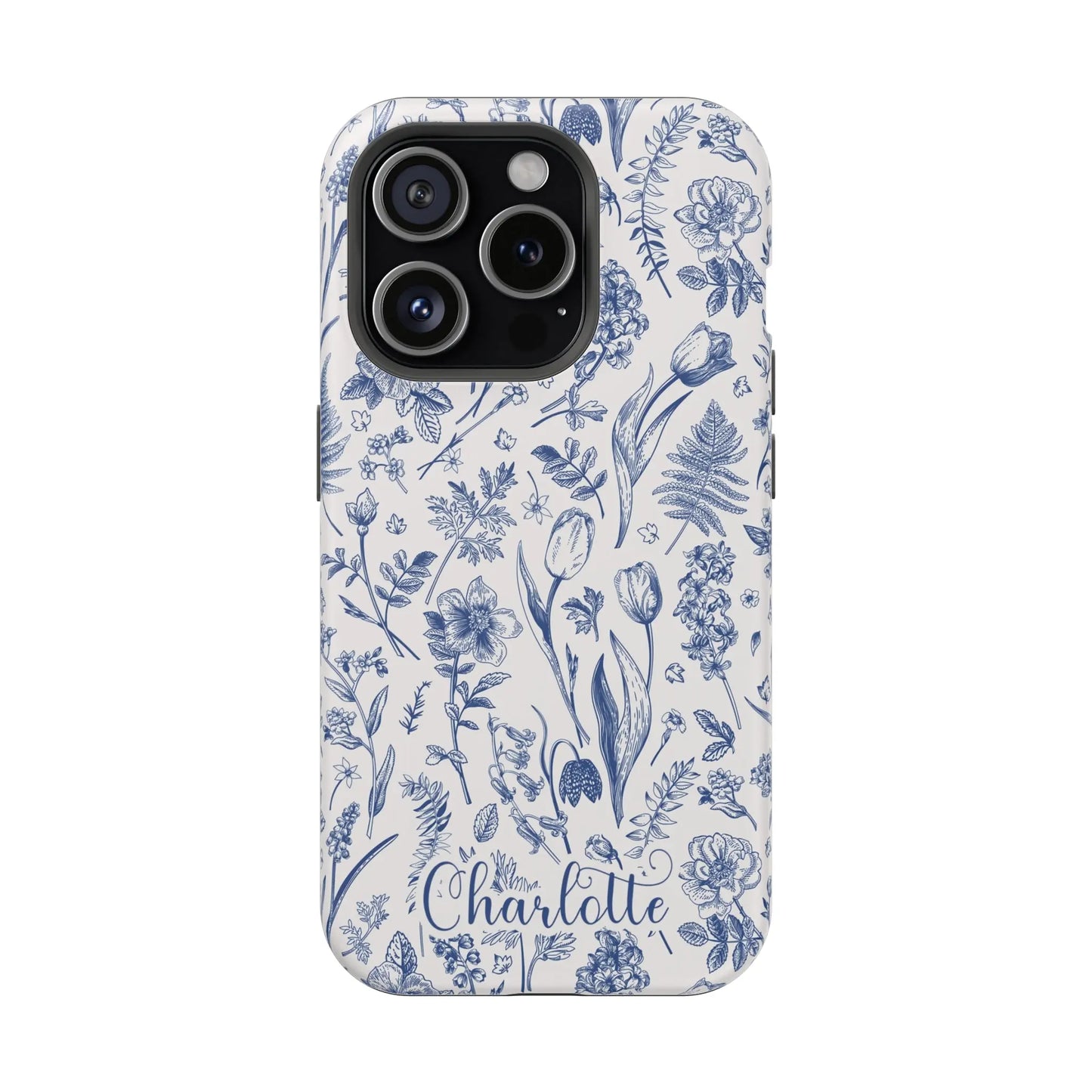 Botanical Flowers Personalized Phone Case | MagSafe Phone Case Printify