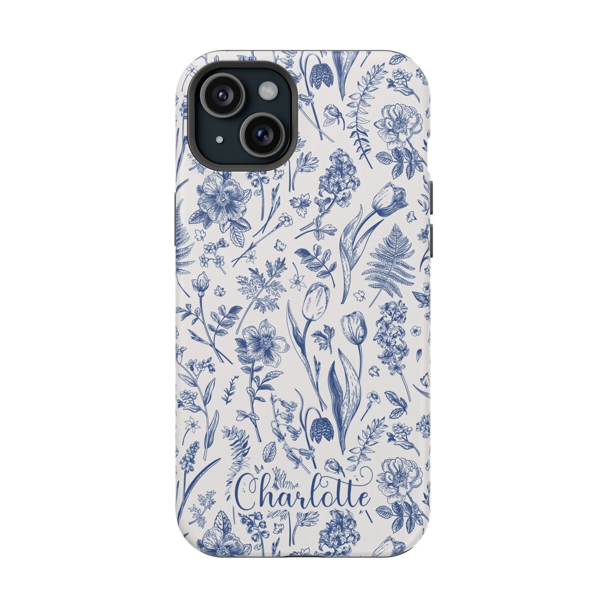 Botanical Flowers Personalized Phone Case | MagSafe Phone Case Printify