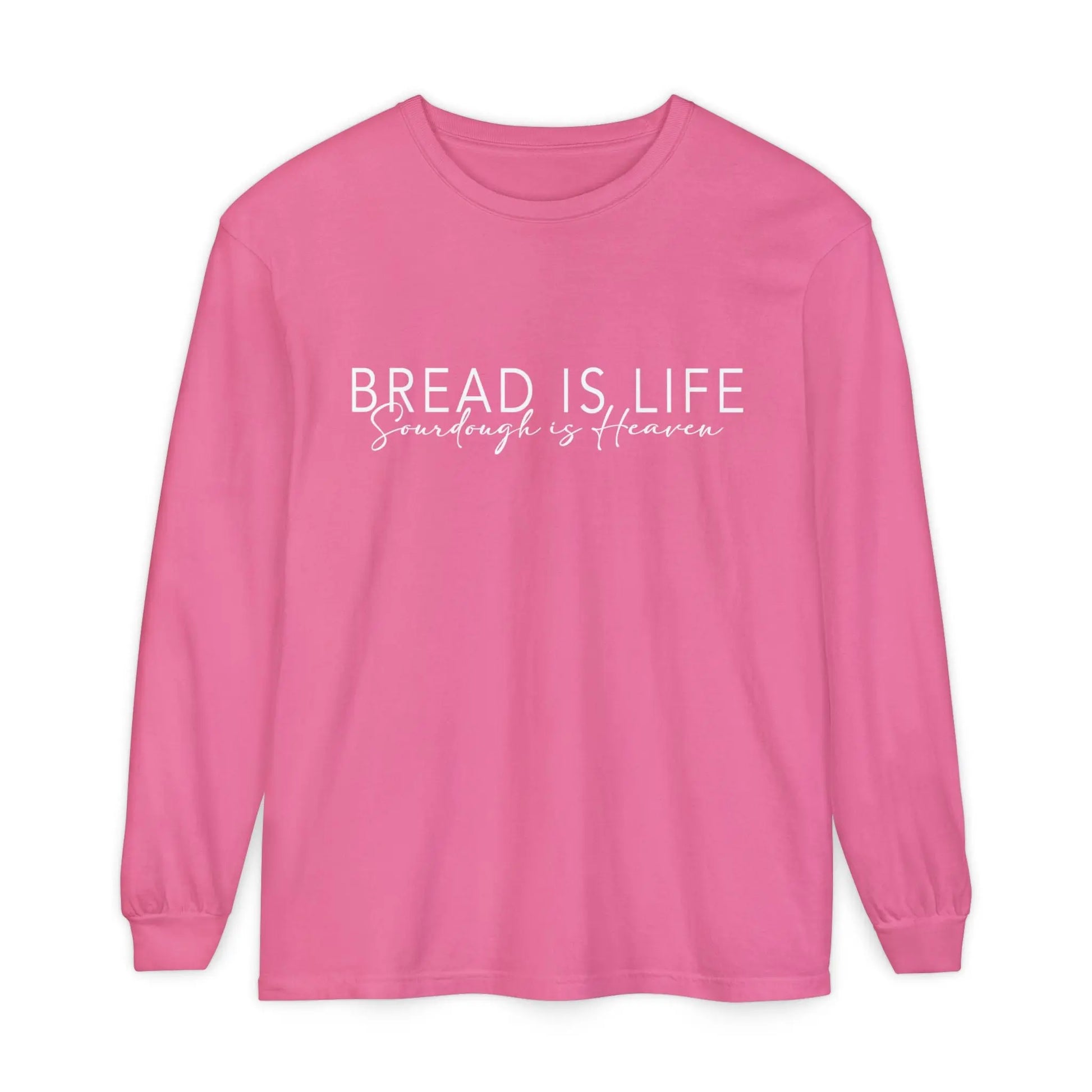 Bread is Life, Sourdough is Heaven Long Sleeve Unisex Tshirt Printify