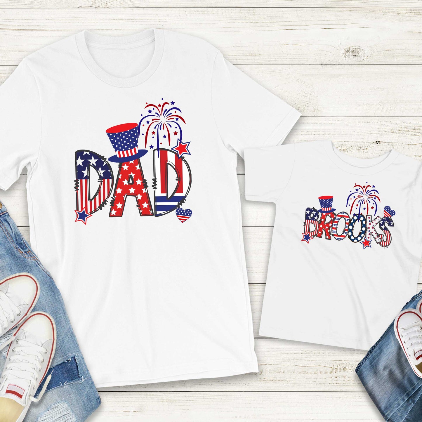 Personalized Fourth of July Matching Family Shirts - Amazing Faith Designs