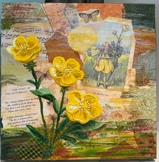 Floral Mixed Media Painting - You choose flowers - Amazing Faith Designs
