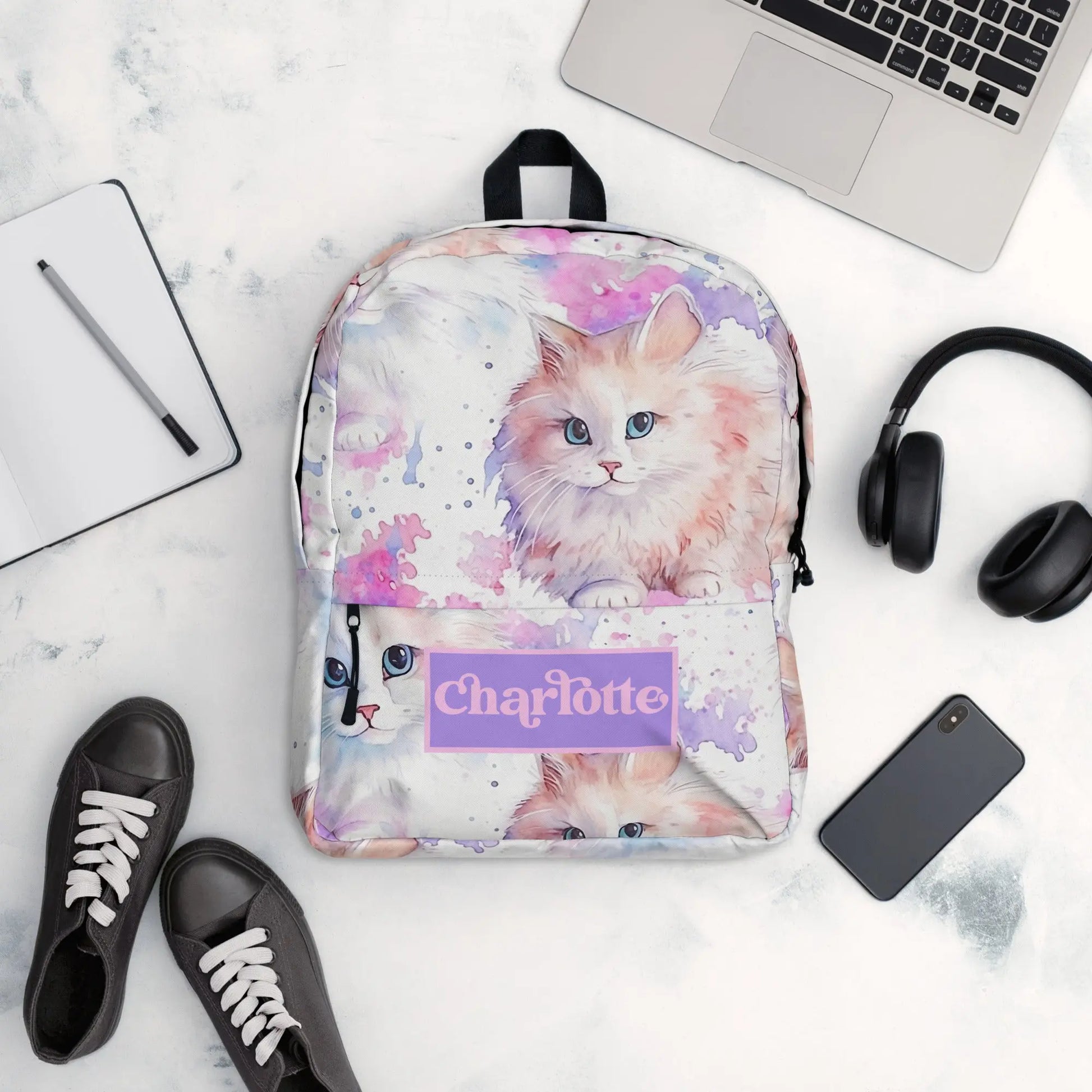 Cats Personalized Backpack Amazing Faith Designs