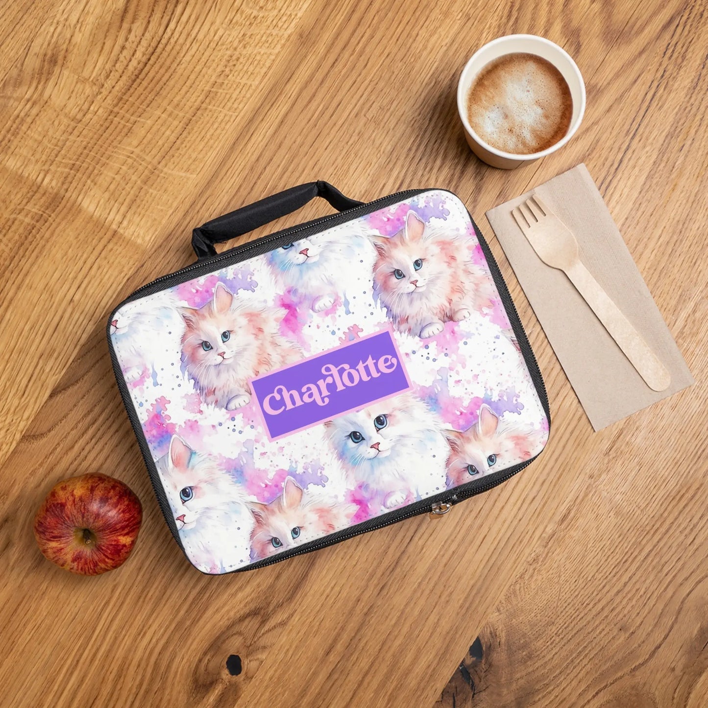 Cats Personalized Lunch Box Printify