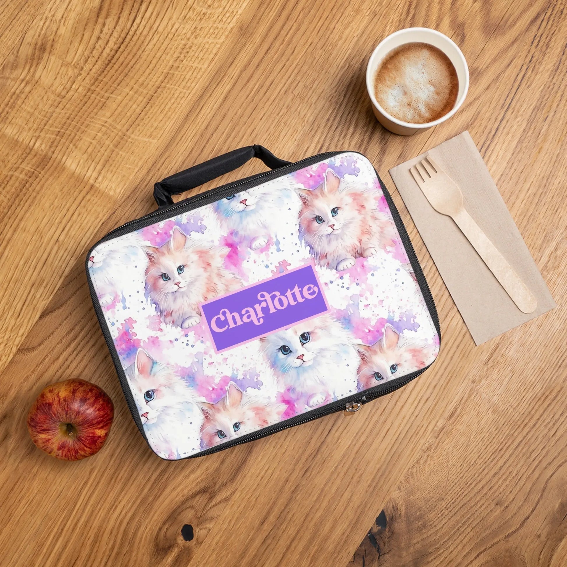 Cats Personalized Lunch Box Printify