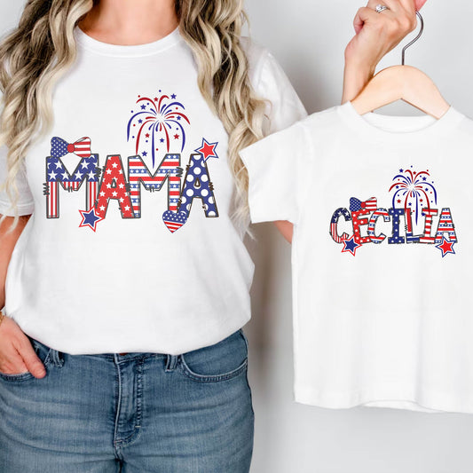 Personalized Fourth of July Matching Family Shirts - Amazing Faith Designs