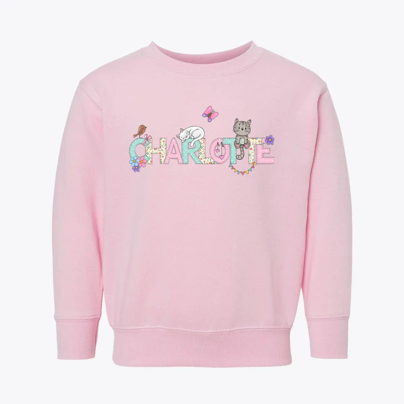 Charlotte Spring Kitty Toddler Sweatshirt SimplePrint