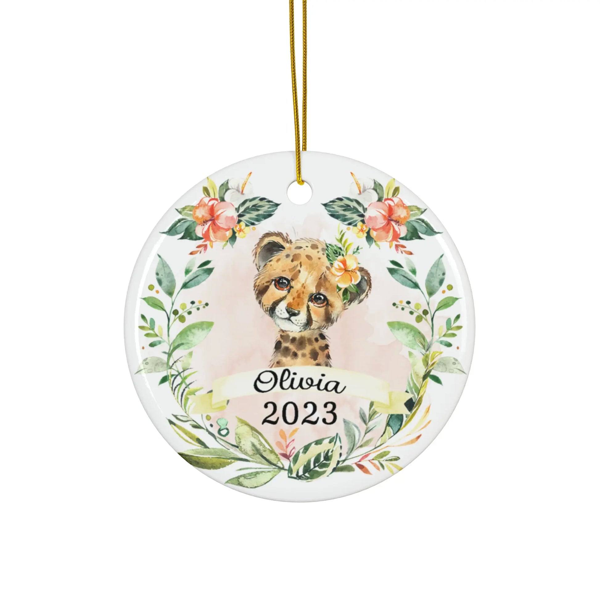 Cheetah Girls Personalized Ceramic Ornament Printify