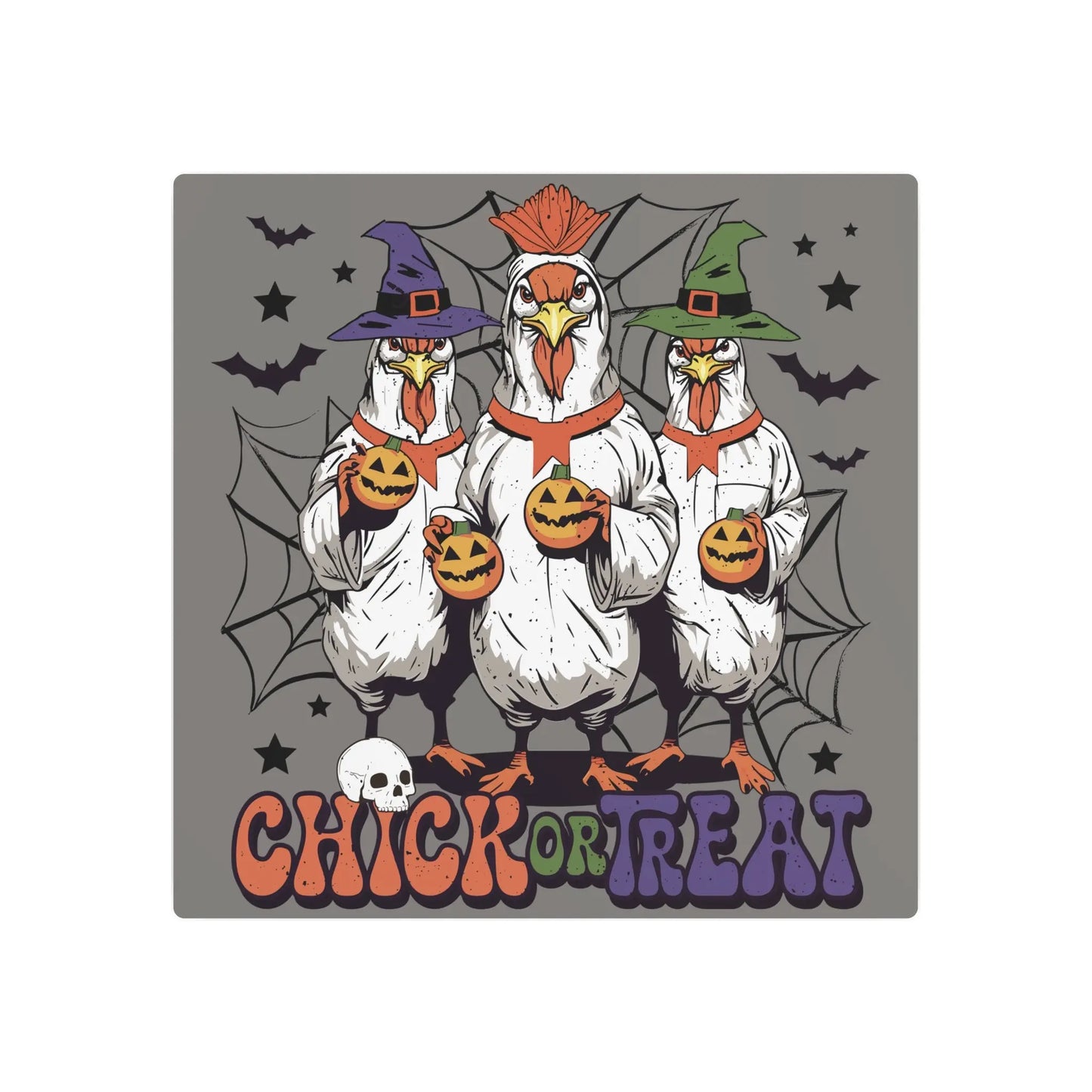 Chick or Treat Metal Sign | Halloween Sign - Amazing Faith Designs