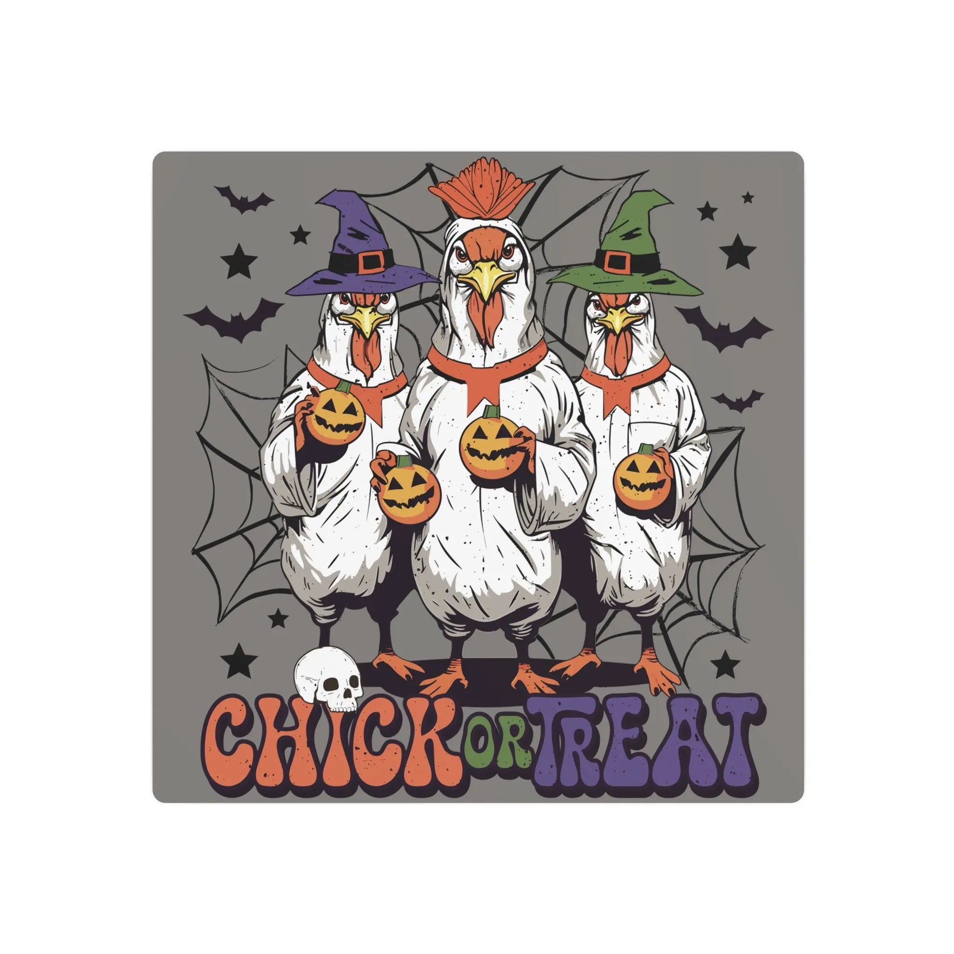 Chick or Treat Metal Sign | Halloween Sign Printify