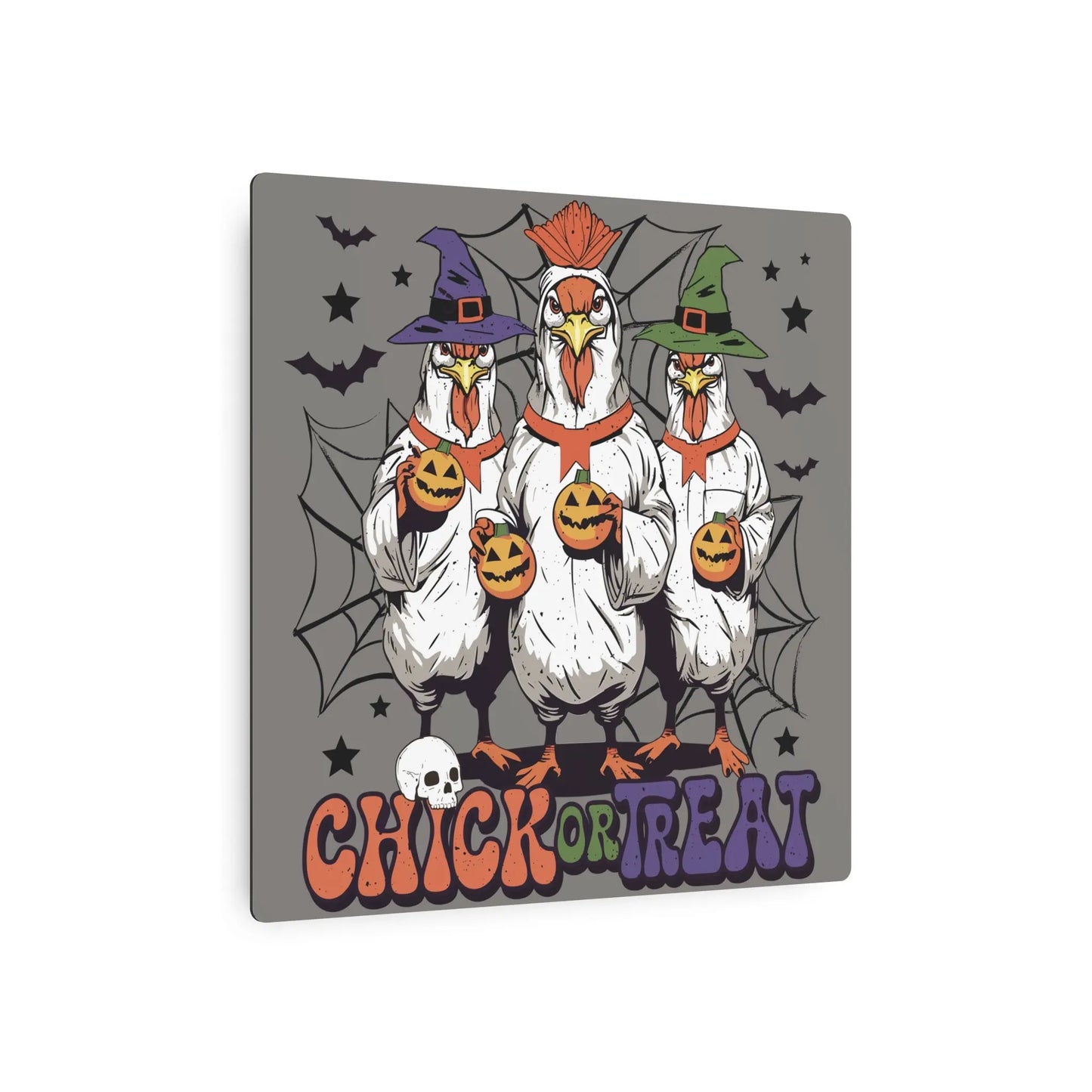 Chick or Treat Metal Sign | Halloween Sign Printify