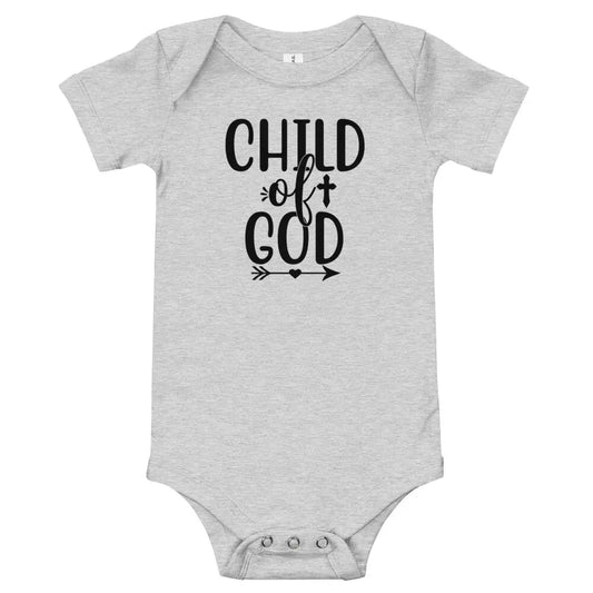 Child of God Baby short sleeve Onesie - Amazing Faith Designs