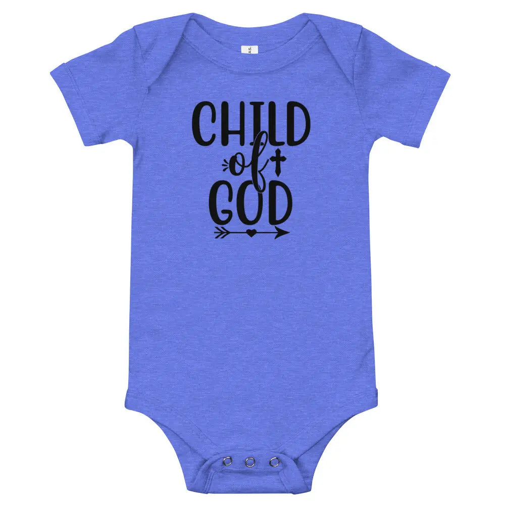 Child of God Baby short sleeve Onesie - Amazing Faith Designs