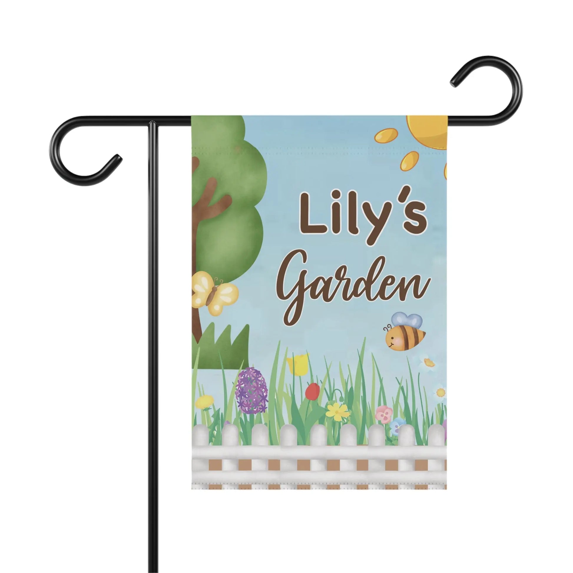 Child's Name Garden Flag - Personalized Printify