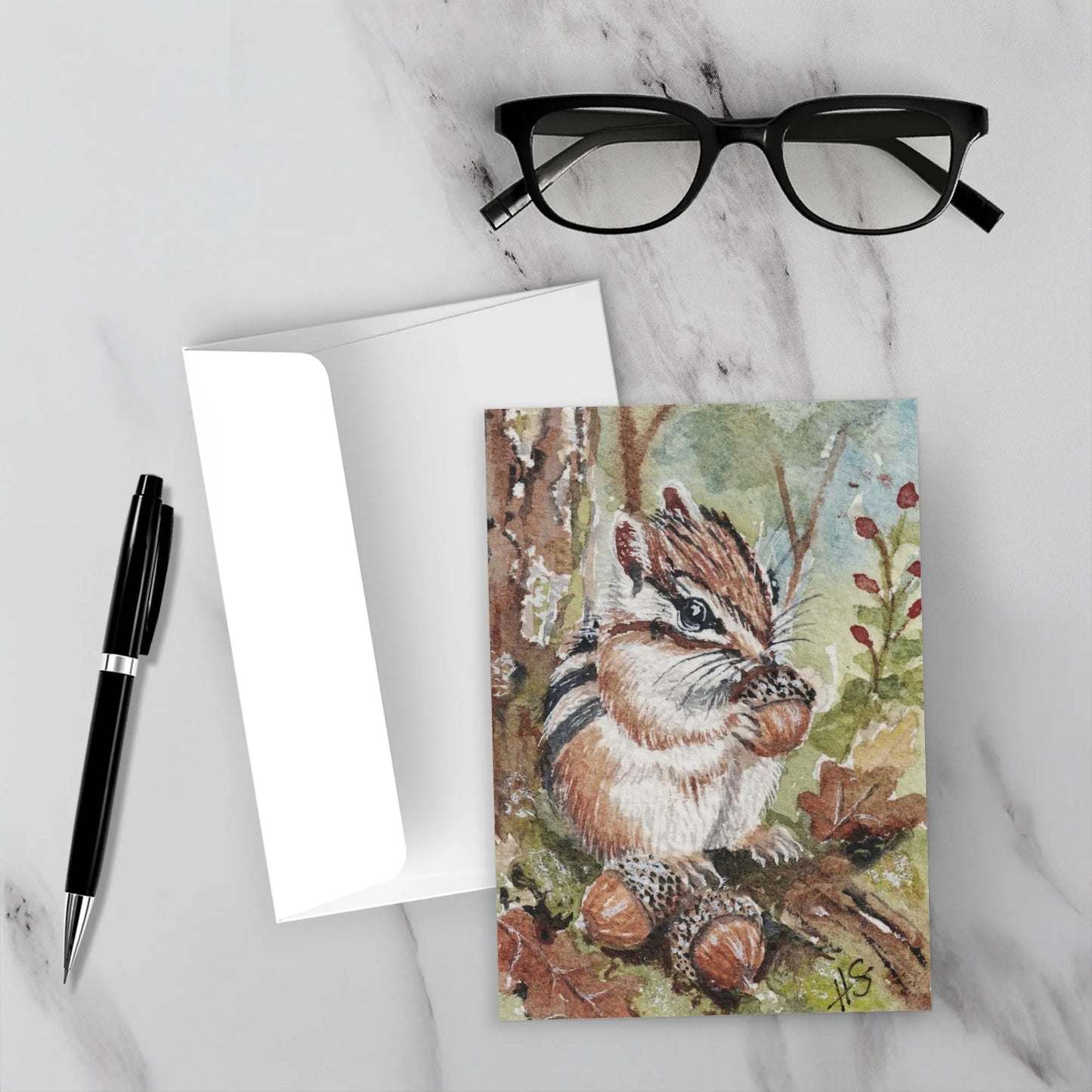 Chipmunk Woodland Greeting Cards Amazing Faith Designs