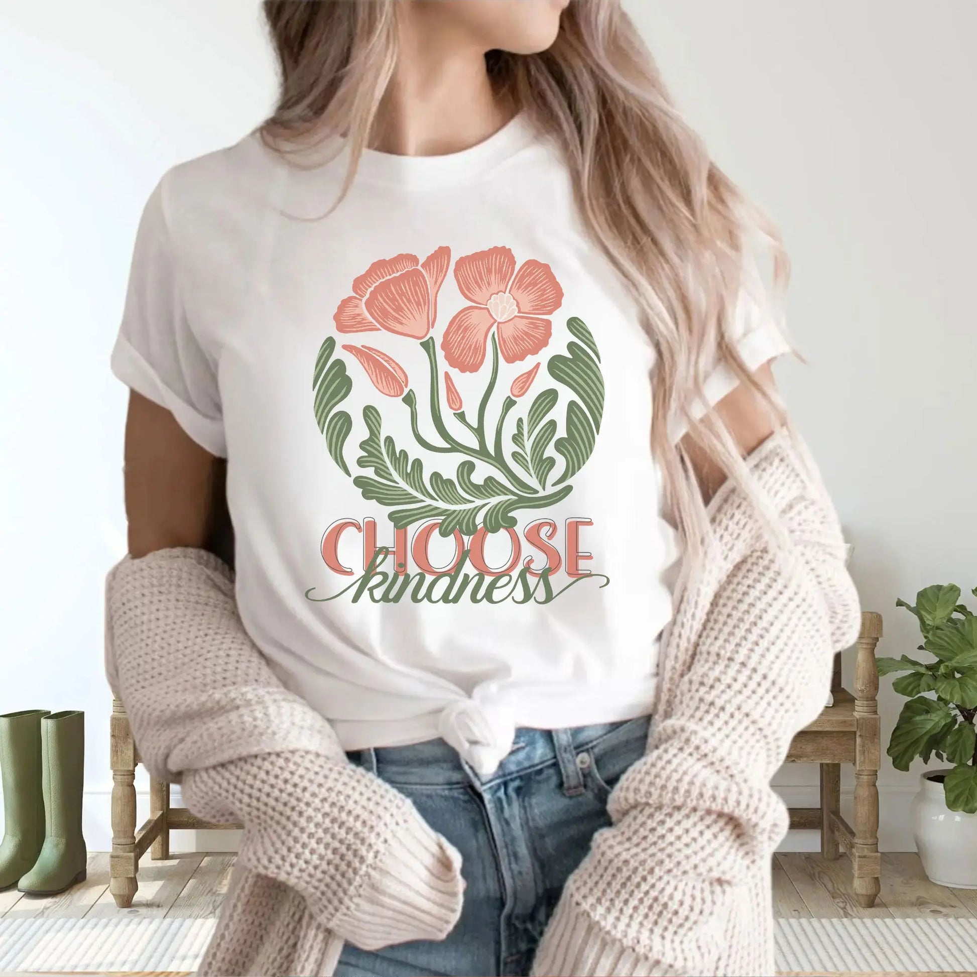 Choose Kindness Christian Shirt for Women Printify