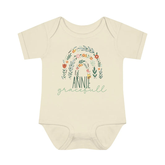 Christian Baby Name and Meaning Infant Onesie Printify