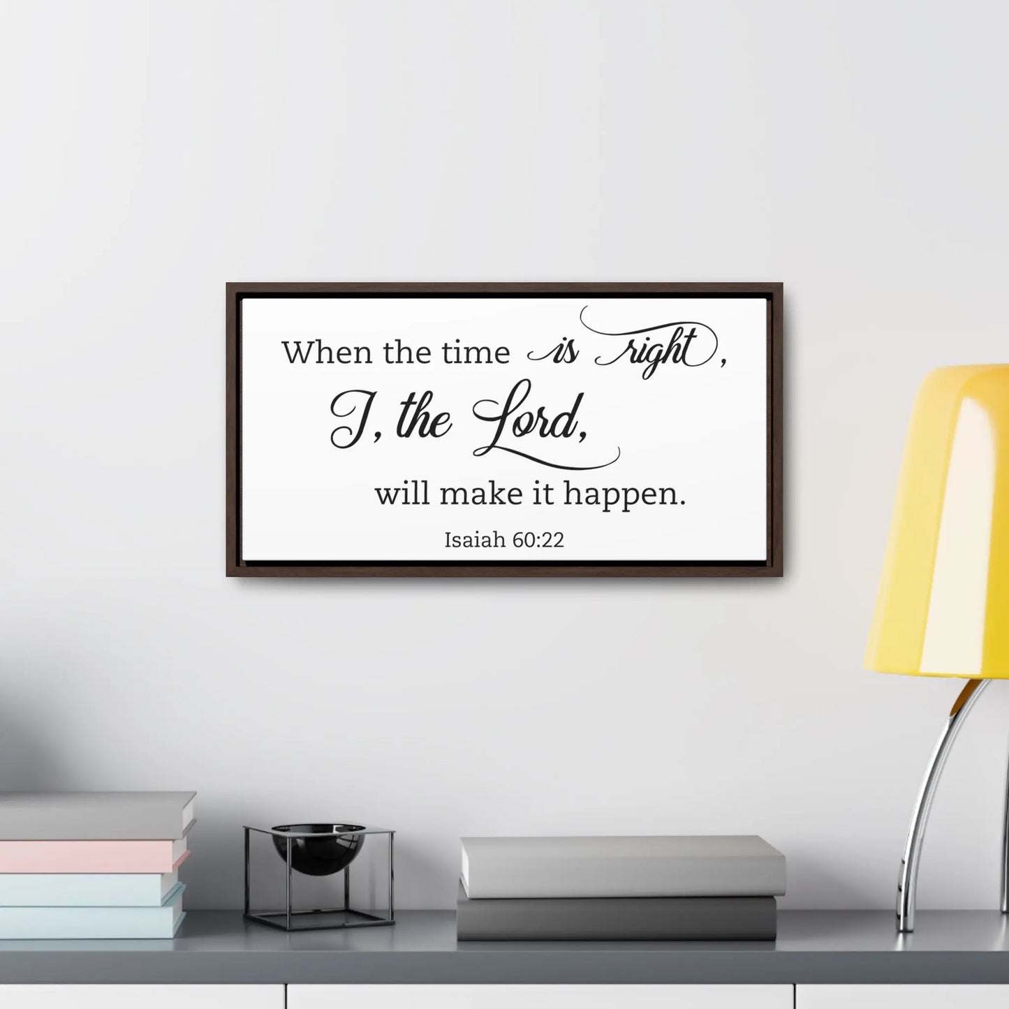 Christian Scripture Gallery Canvas Wrap with Frame Printify
