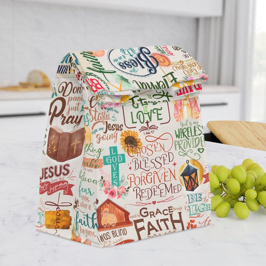 Christian Bible Verse Lunch Bag - Amazing Faith Designs