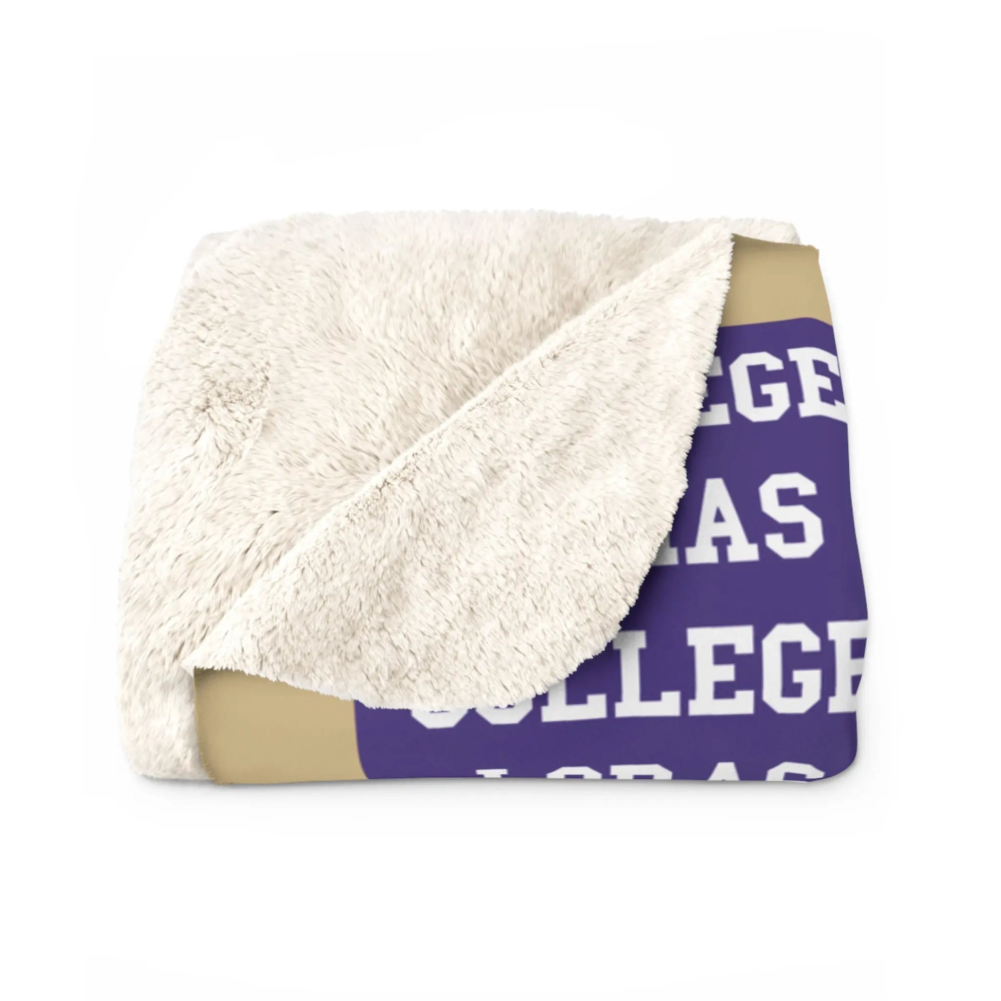 College Football Plush Throw Blanket Printify