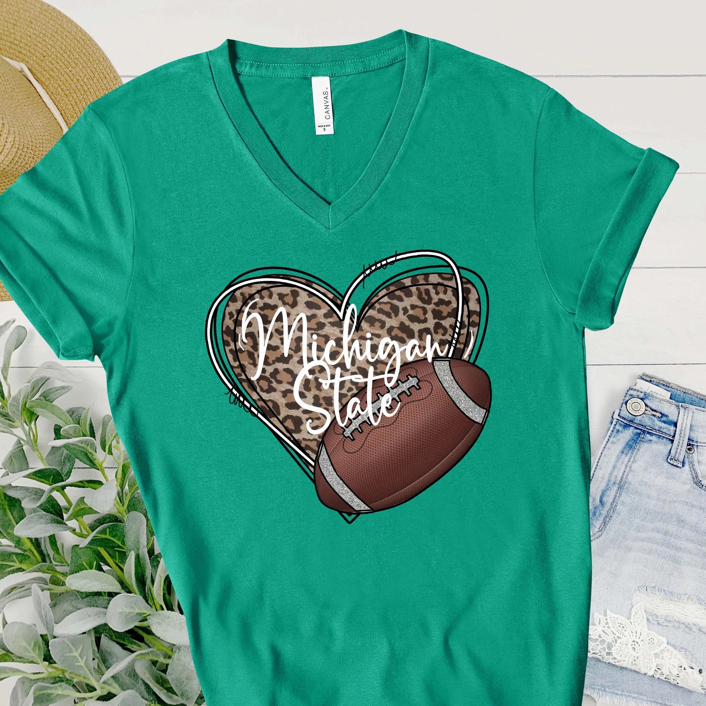 College Football Vneck Shirt teelaunch