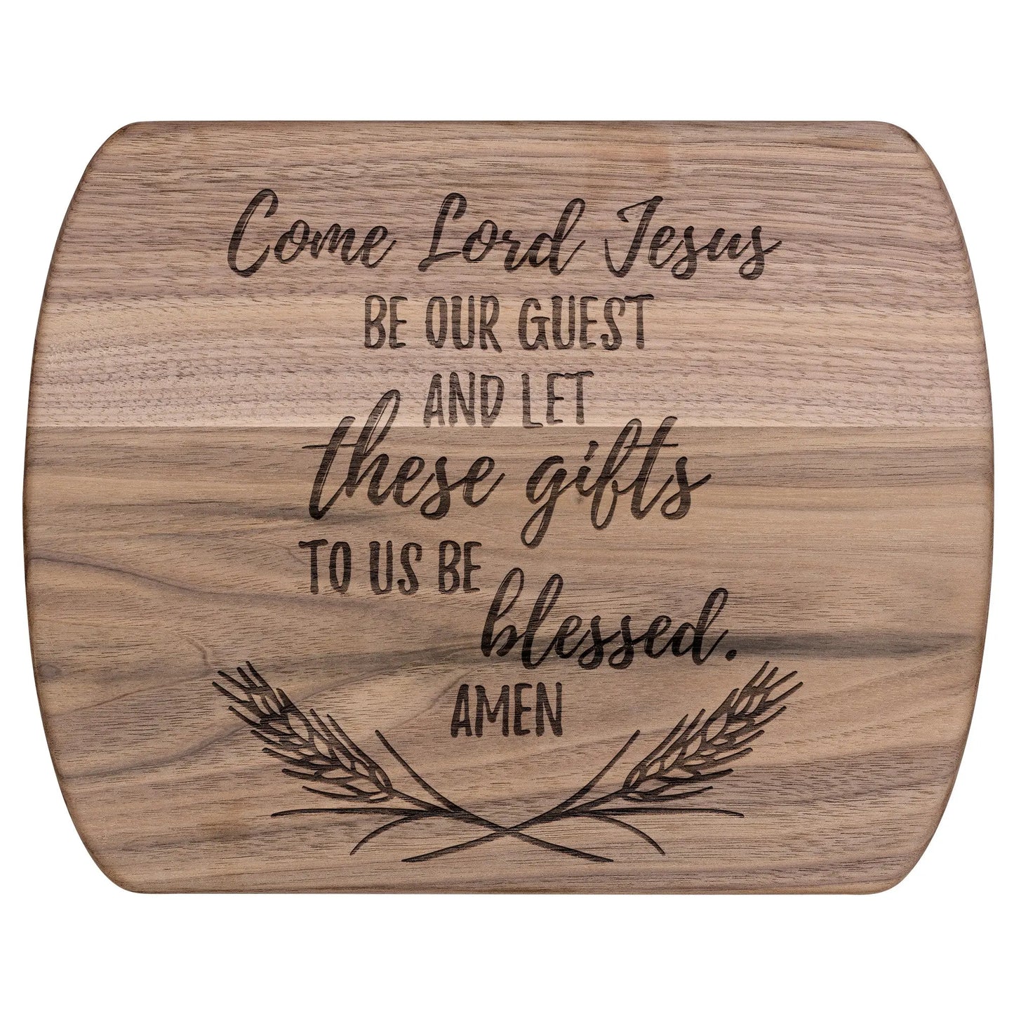 Come Lord Jesus Wood Cutting Board, Family Dinner Prayer, Traditional Prayer, Meal Prayer teelaunch