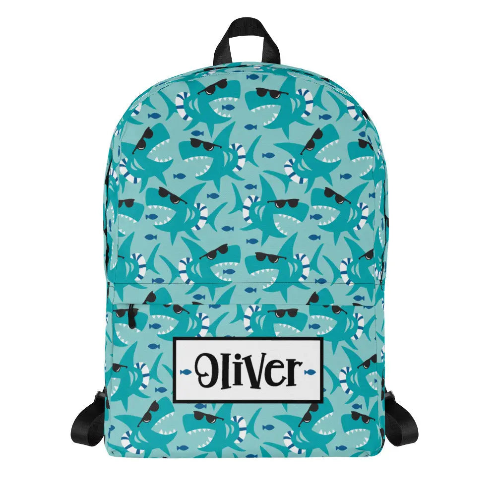 Cool Shark Personalized Backpack Amazing Faith Designs