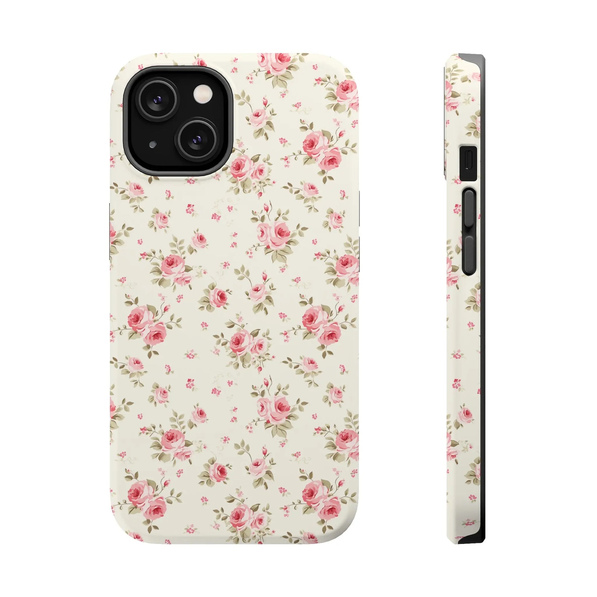 Coquette MAGSAFE Phone Case | Vintage Pink Roses Printify