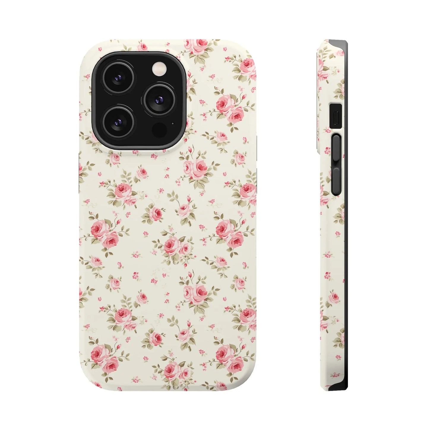 Coquette MAGSAFE Phone Case | Vintage Pink Roses Printify