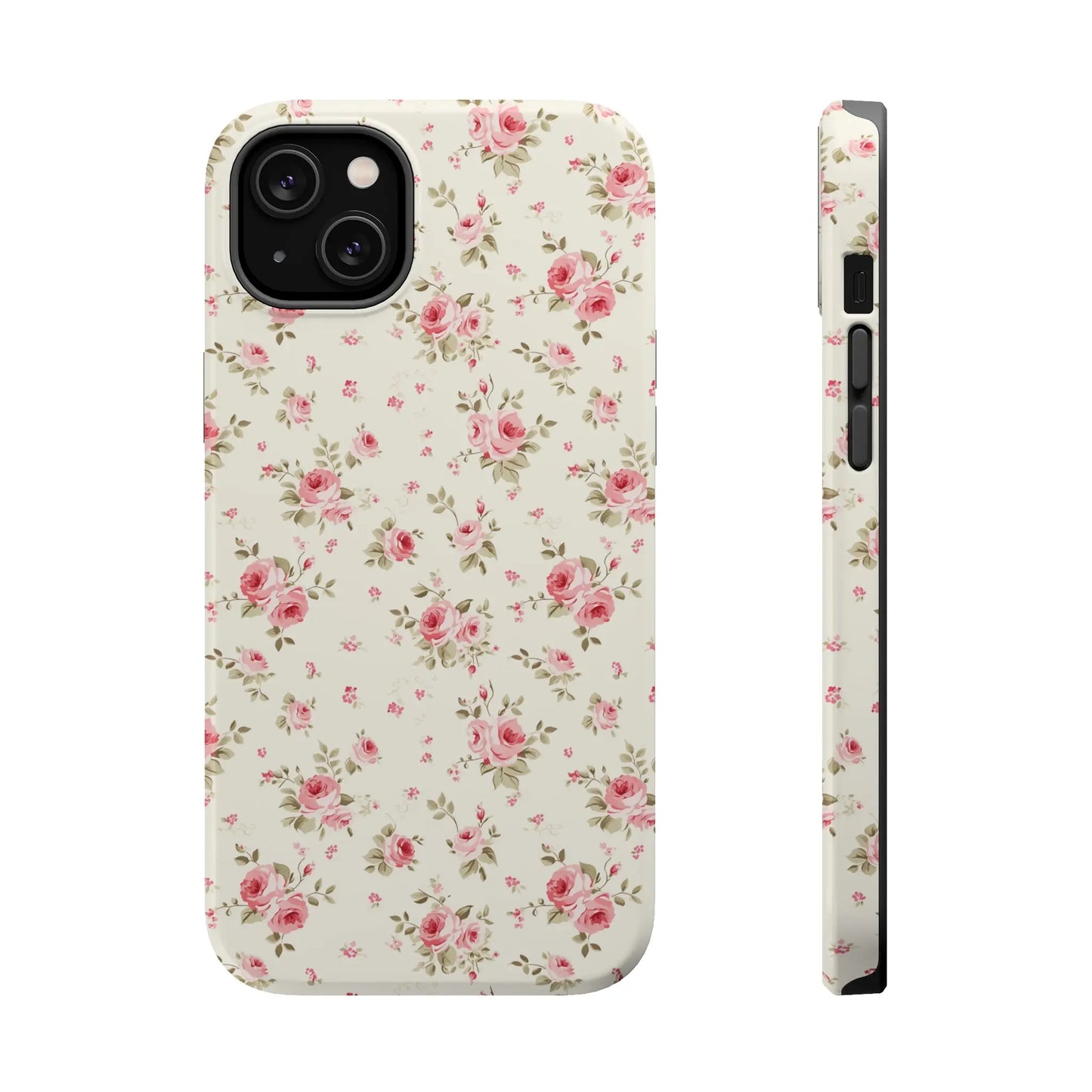 Coquette MAGSAFE Phone Case | Vintage Pink Roses Printify