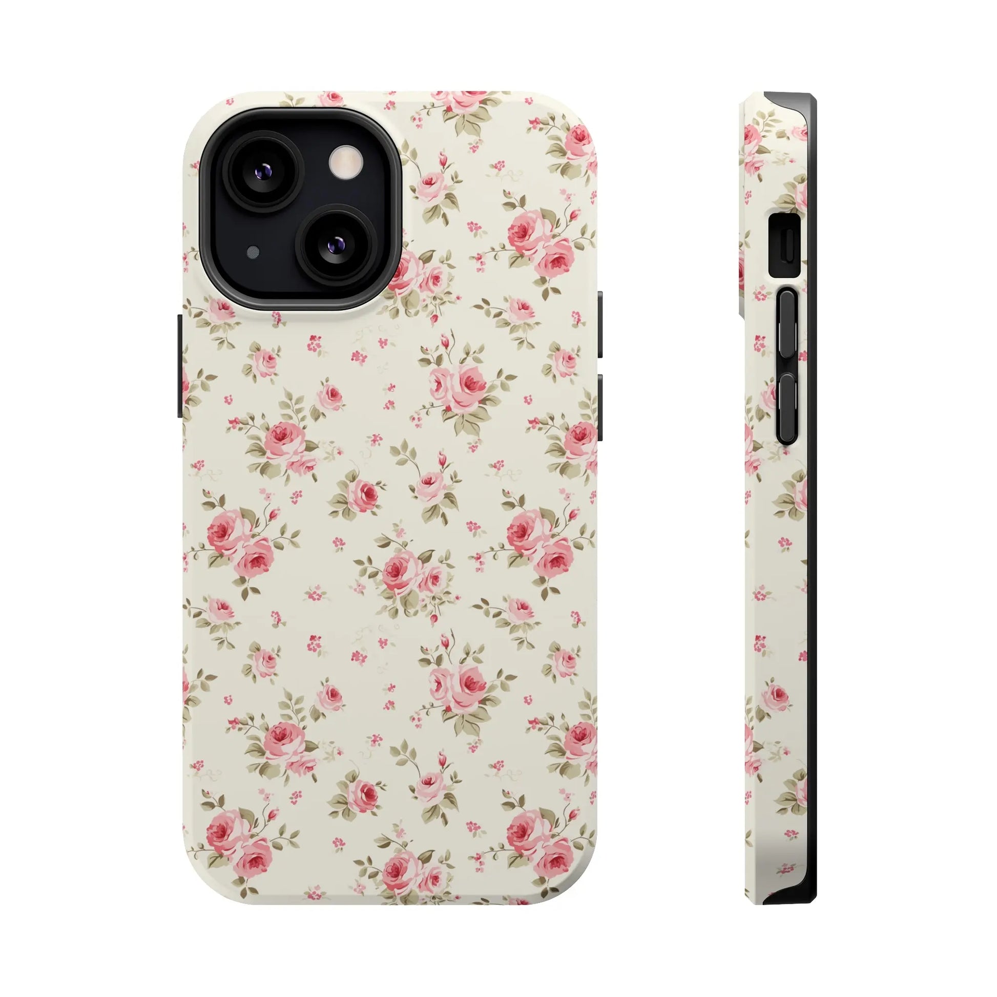 Coquette MAGSAFE Phone Case | Vintage Pink Roses Printify