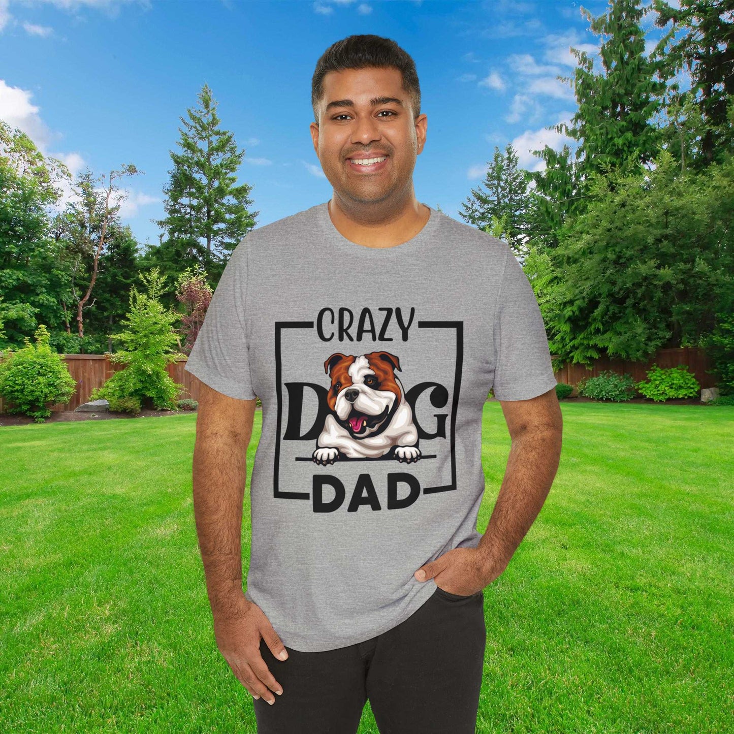 Crazy Dog Dad Shirt - Choose your Dog Breed, Fathers Day Shirt Printify