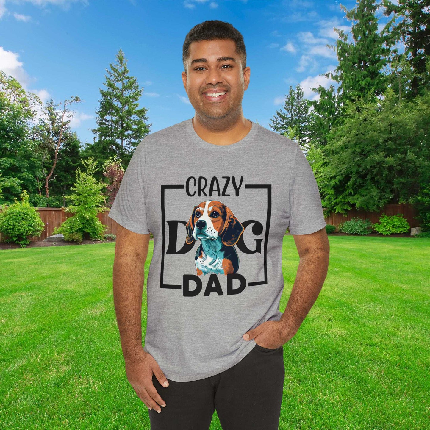 Crazy Dog Dad Shirt - Choose your Dog Breed, Fathers Day Shirt Printify