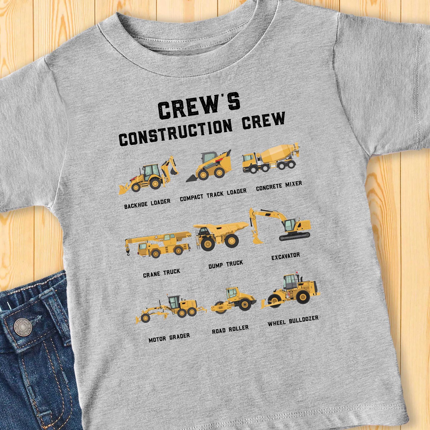 Construction Crew Toddler Short Sleeve Tee - Amazing Faith Designs