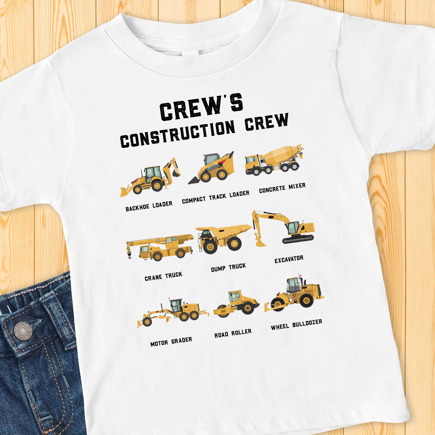 Construction Crew Toddler Short Sleeve Tee - Amazing Faith Designs