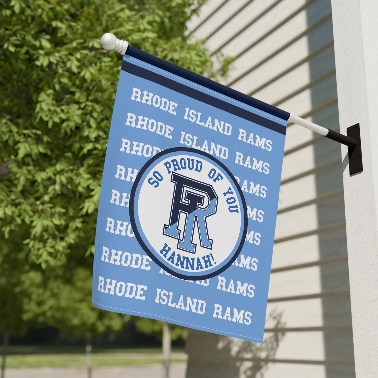 Custom College Garden Flag Amazing Faith Designs