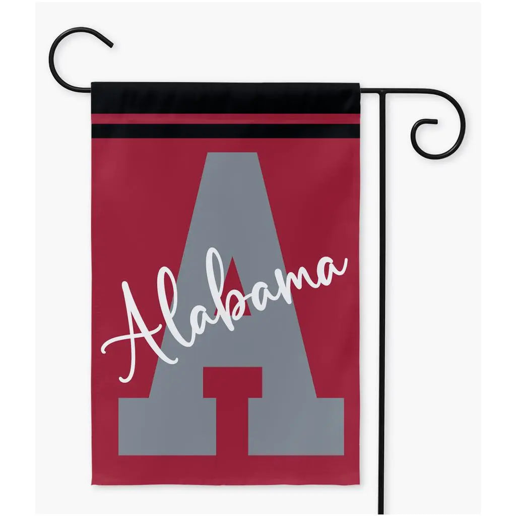 Custom College Letter Garden Flag Amazing Faith Designs