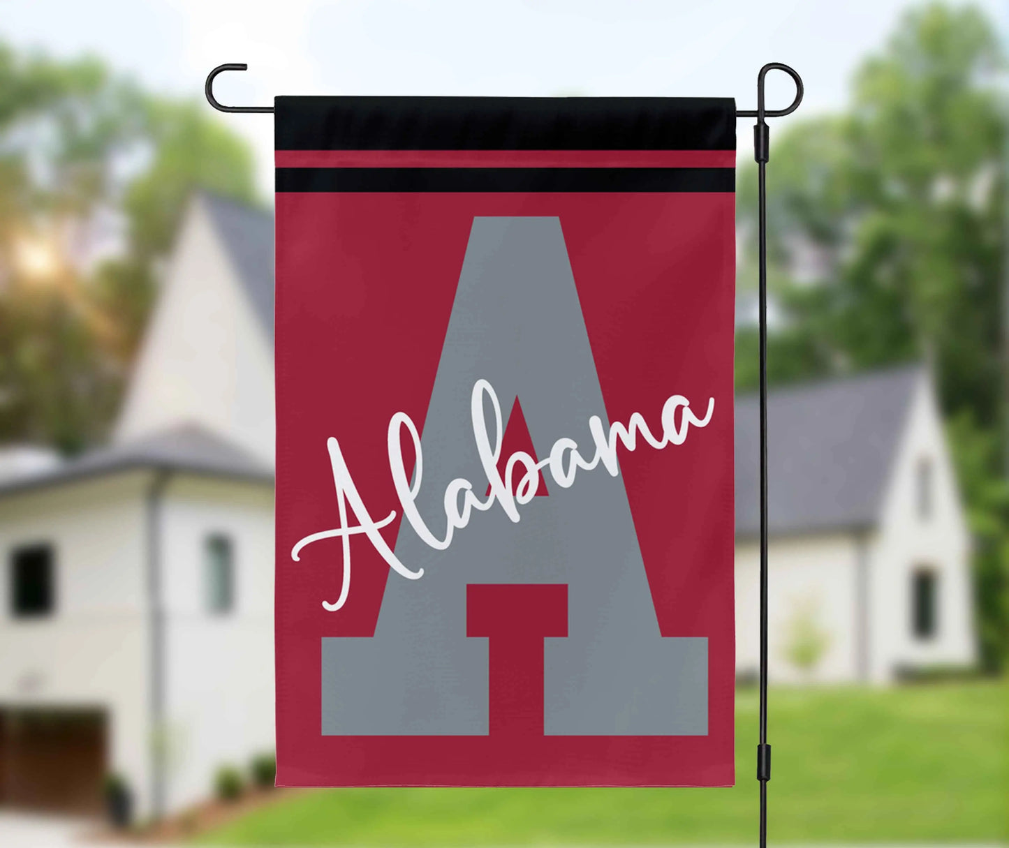 Custom College Letter Garden Flag Amazing Faith Designs