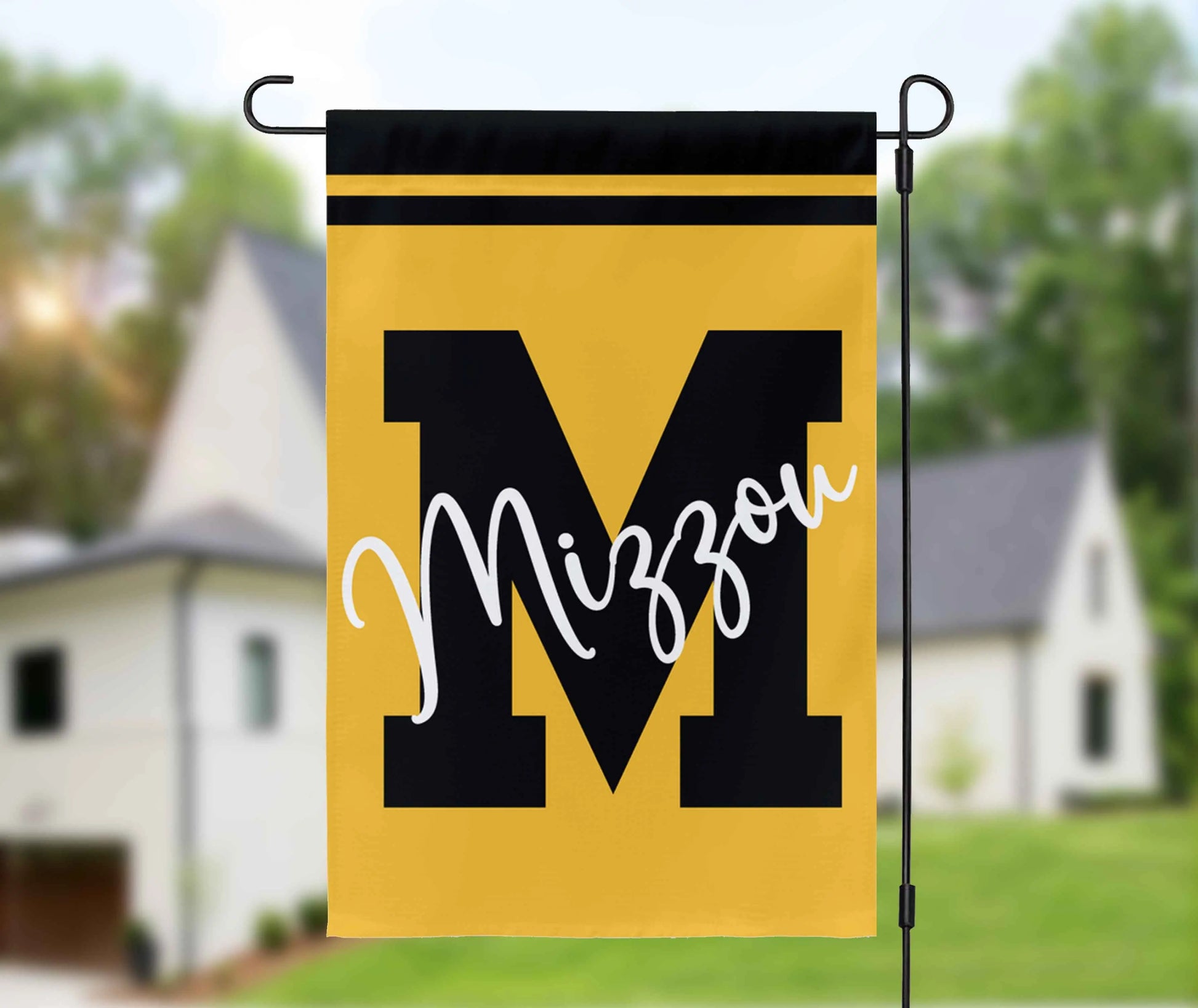 Custom College Letter Garden Flag Amazing Faith Designs