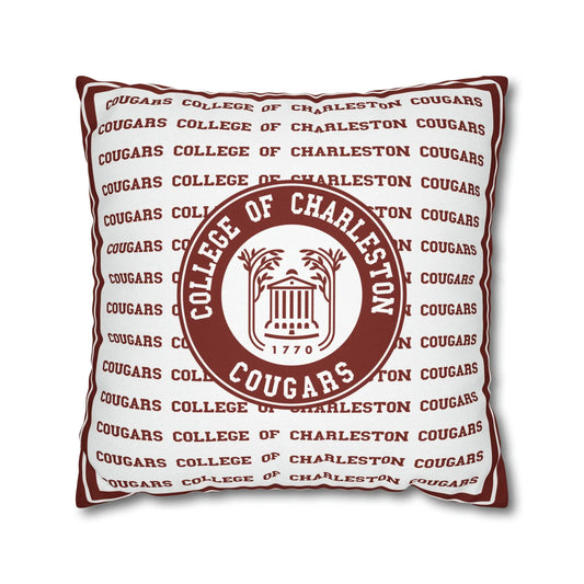 Custom College Square Throw Pillowcase Printify