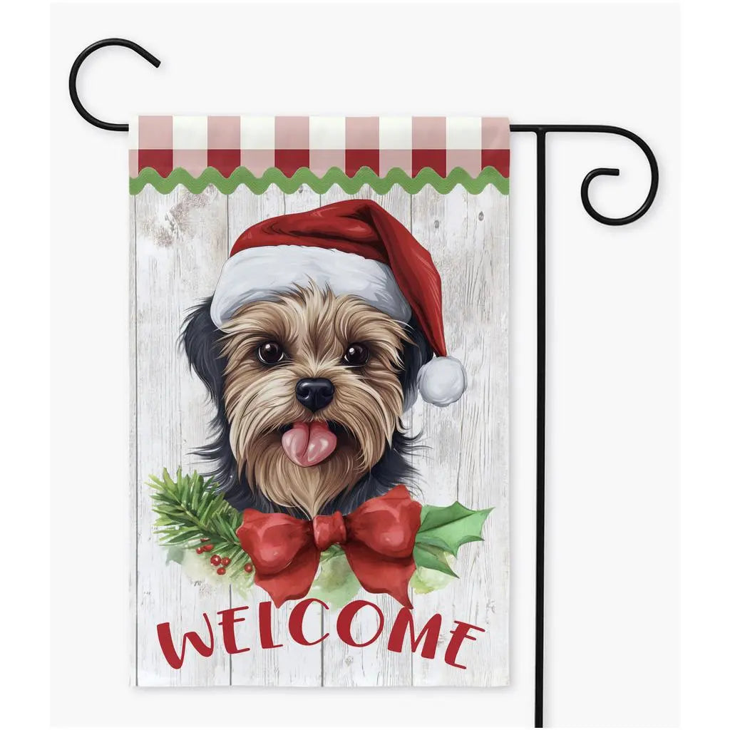 Custom Dog Christmas Garden Flag - Choose from 86 dogs! Amazing Faith Designs