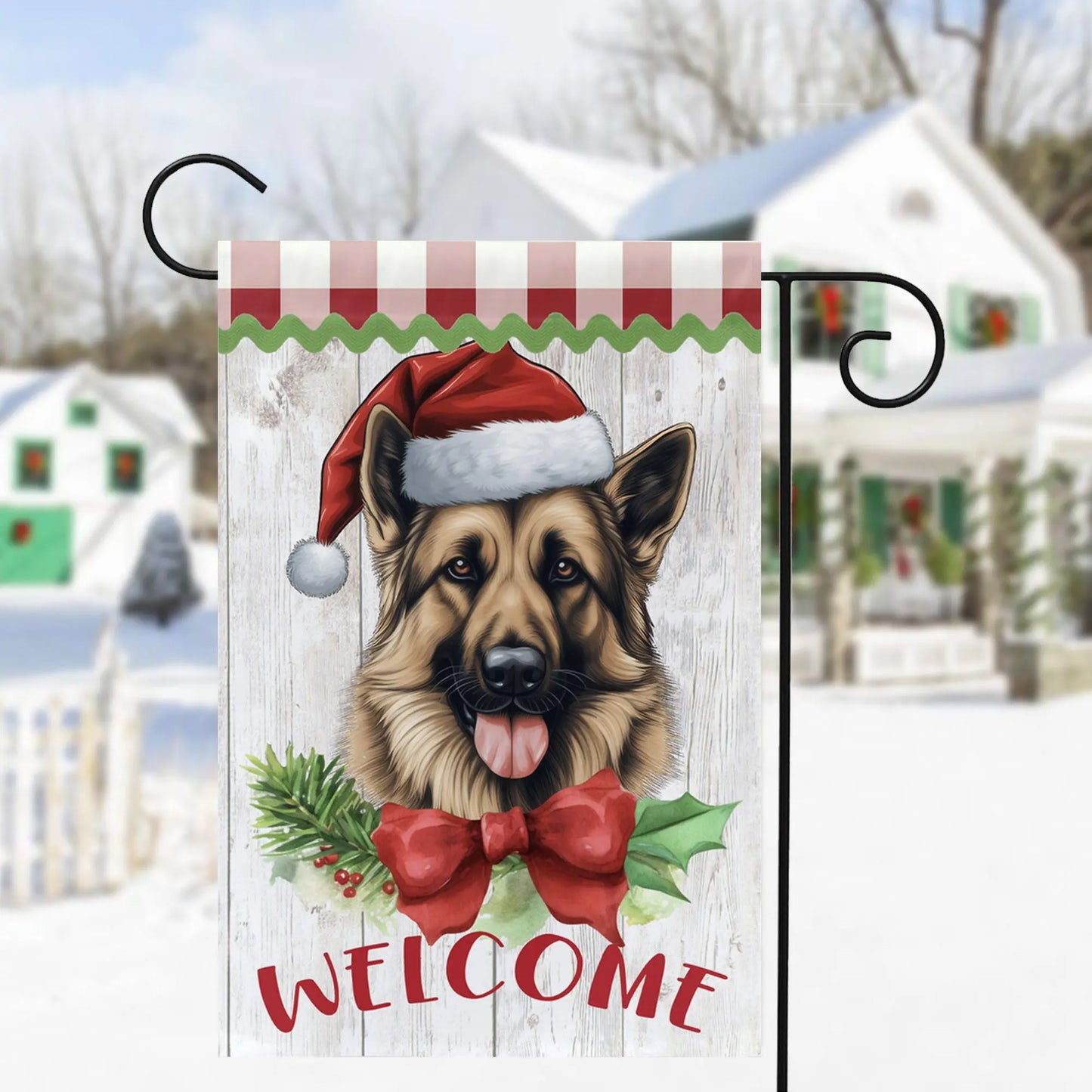 Custom Dog Christmas Garden Flag - Choose from 86 dogs! Amazing Faith Designs