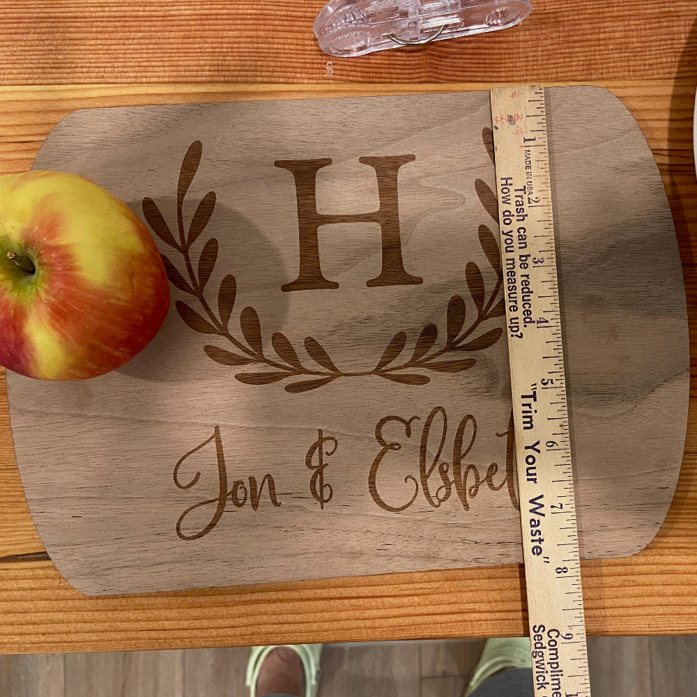 Monogram Charcuterie Board - Personalized with Names