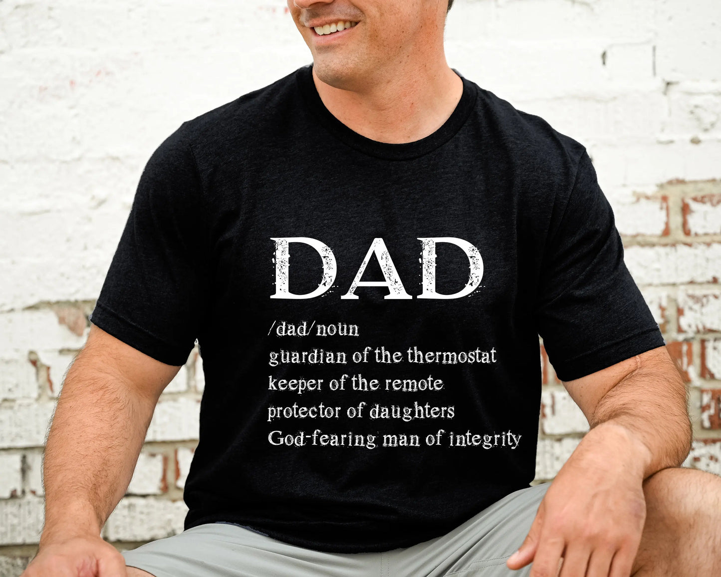 Dad Defined Men's Christian T-shirt Printify